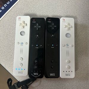 Nintendo Black and White Wii Remote Controllers